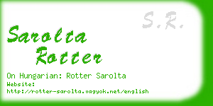 sarolta rotter business card